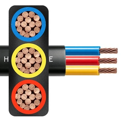 Lågspänning H03V2V2H2-F PVC flexibel installationskabel